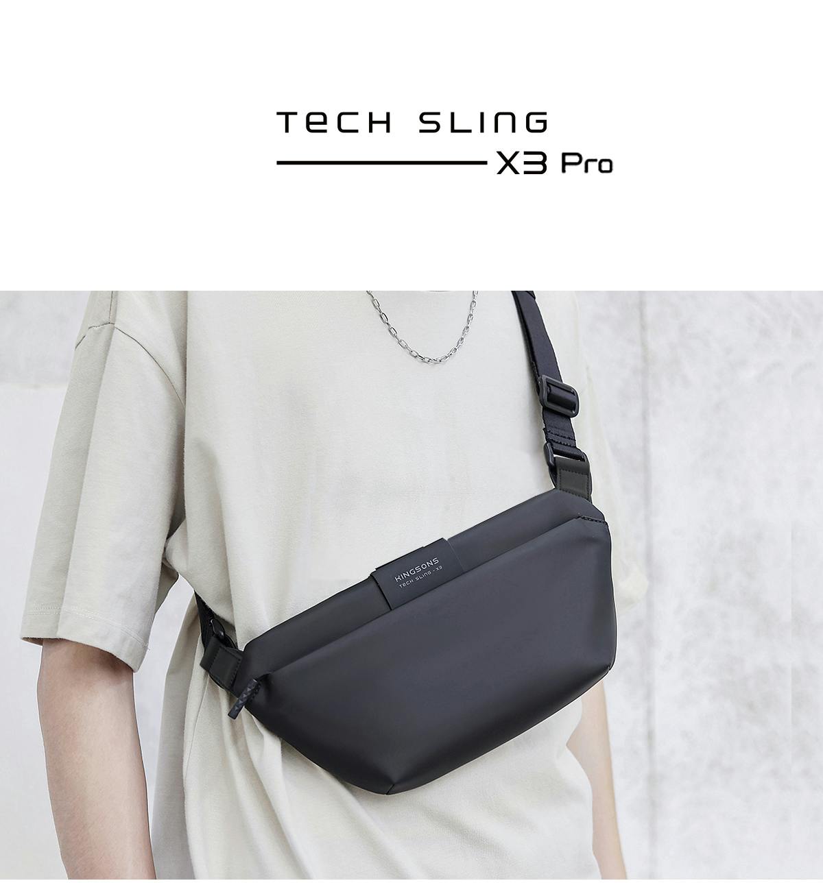 コンパクトで取り出しやすい設計でもスタイリッシュ。 TECH SLING PRO 