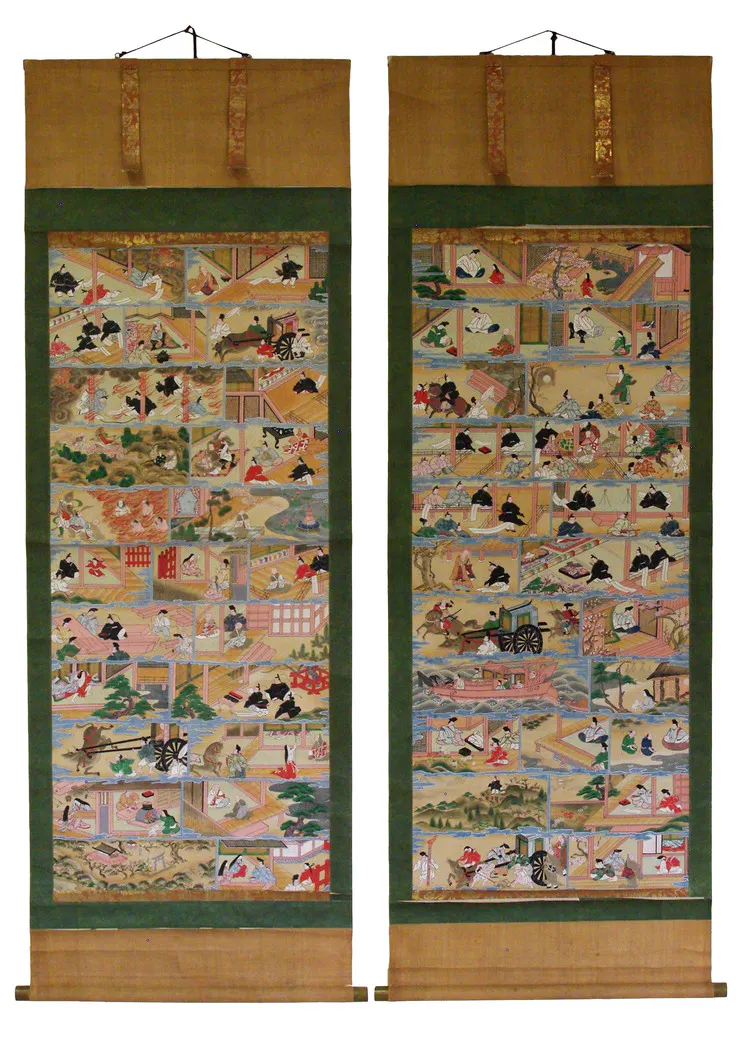 掛軸「稲吉老松神社菅公縁起絵」