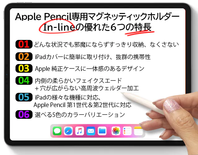 新発想 すぐ取り出せて邪魔にならない収納 Apple Pencil 専用ホルダー Campfire キャンプファイヤー 新発想 すぐ取り出せて邪魔にならない収納 Apple Pencil 専用ホルダー Campfire キャンプファイヤー