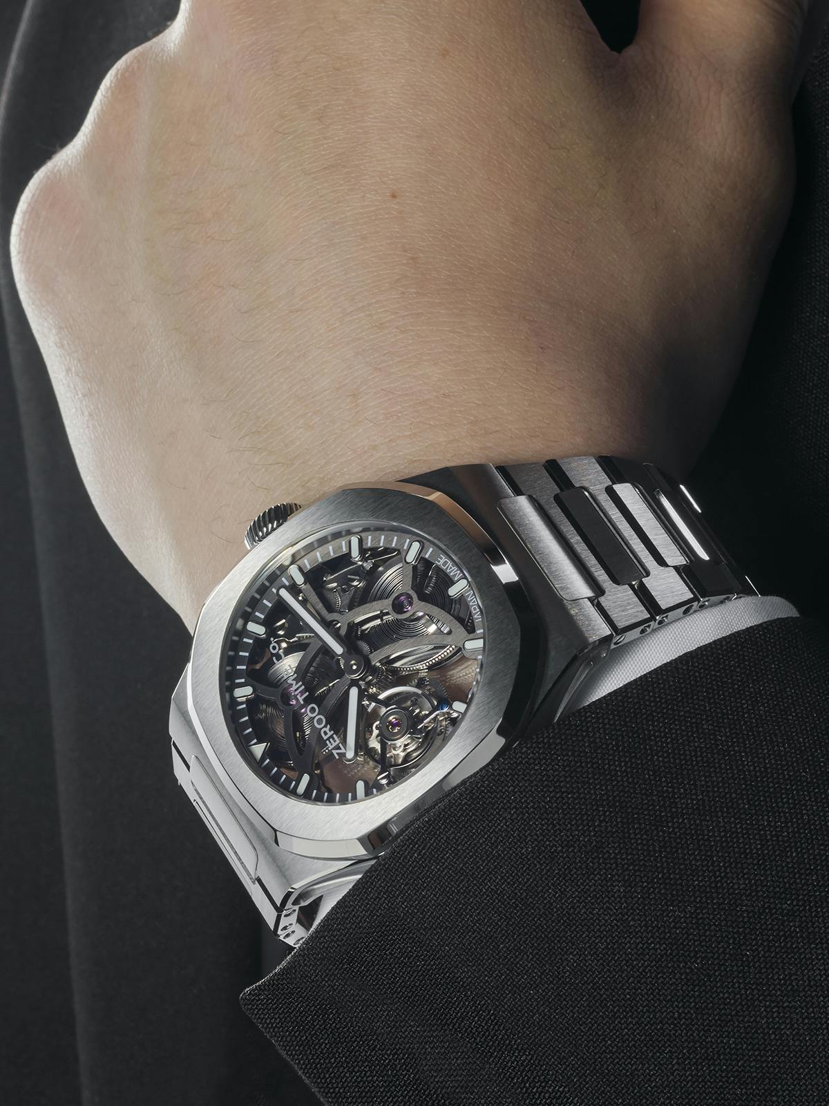 ZEROO T7 SKELETON TOURBILLON 機械式腕時計 - CAMPFIRE