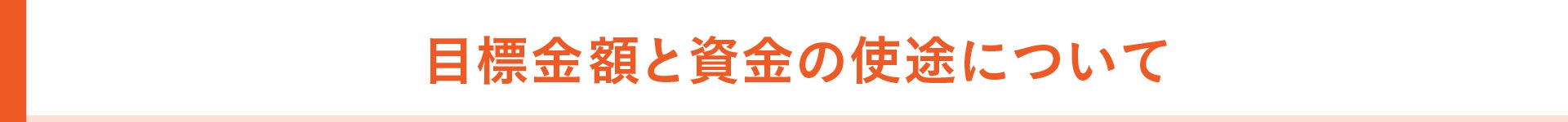 目標金額と資金の使徒について