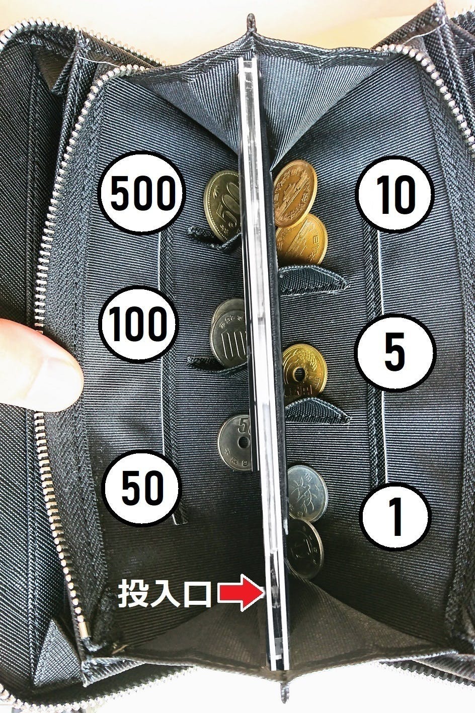 お釣りをザッと突っ込めば 自動コイン仕分け財布 シックスポケット Campfire キャンプファイヤー お釣りをザッと突っ込めば 自動コイン仕分け財布 シックスポケット Campfire キャンプファイヤー