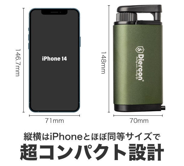 災害・アウトドア・海外携帯に大活躍】スマホサイズの頑丈&小型