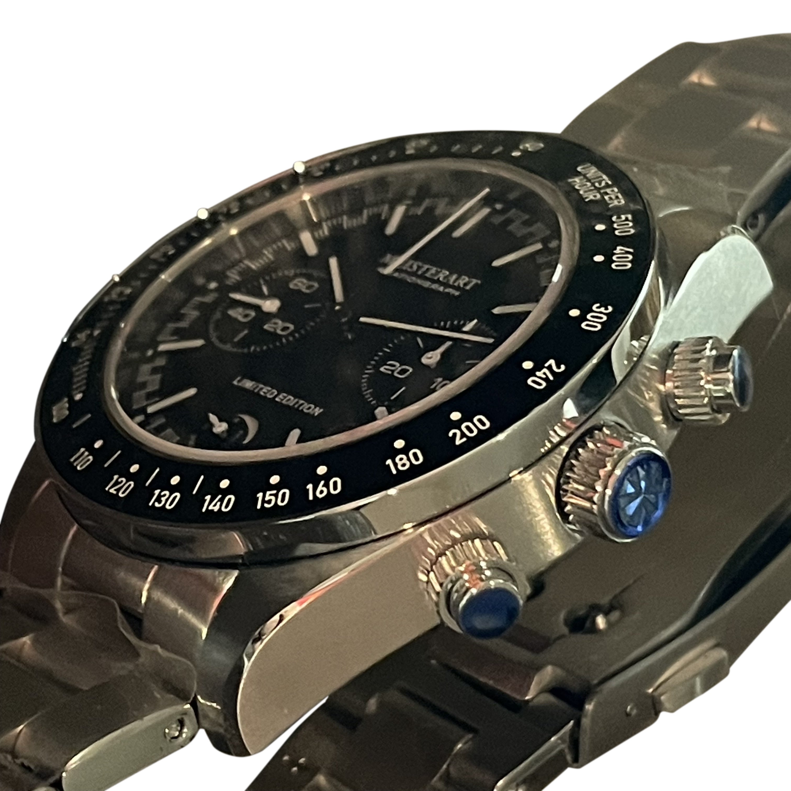 ふ*き様 MEISTERART GMT 自動巻き時計 M5 1002 機械式ミリタリーウォッチブランドの新たな挑戦！パワーリザーブ付き手