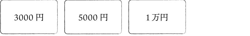 ・3000円 ・5000円 ・1万円