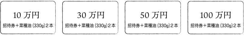 ・10万円  ・30万円   ・50万円  ・100万円