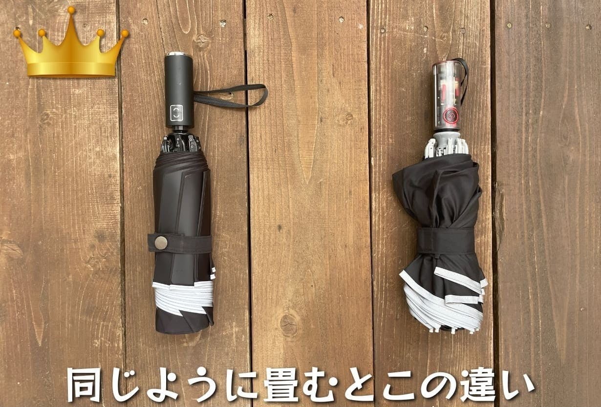 傘の面倒0に挑戦】3秒で収納！ 雨も風も日差しにも強い 晴雨兼用