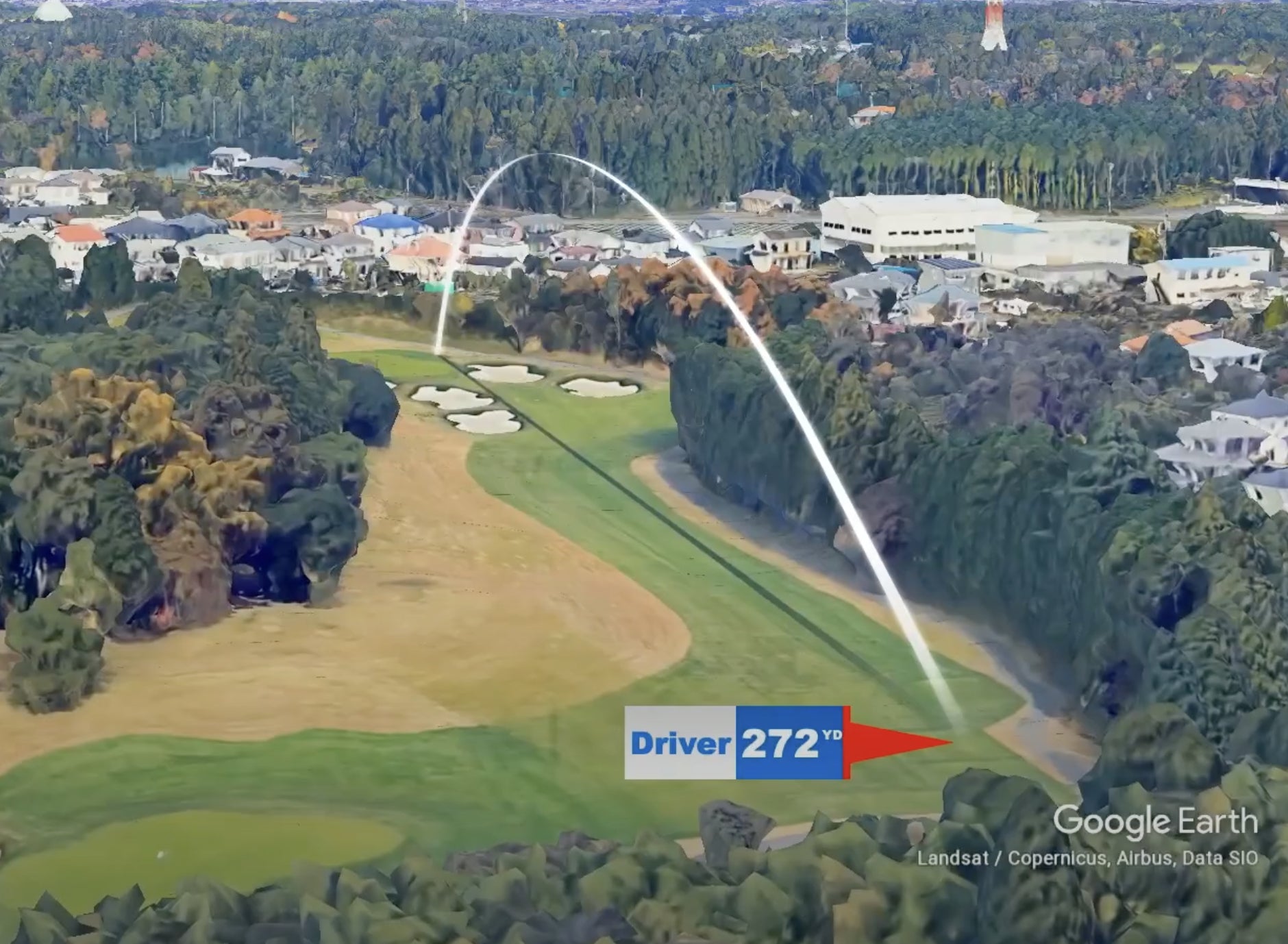 上空からの追跡