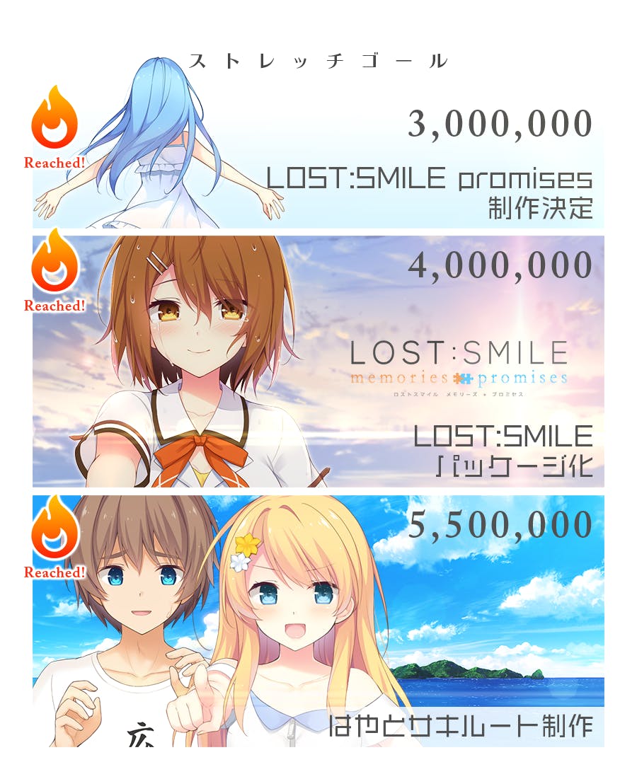 失くしたものと生きていく恋愛adv Lost Smile 後編制作プロジェクト Campfire キャンプファイヤー 失くしたものと生きていく恋愛adv Lost Smile 後編制作プロジェクト Campfire キャンプファイヤー
