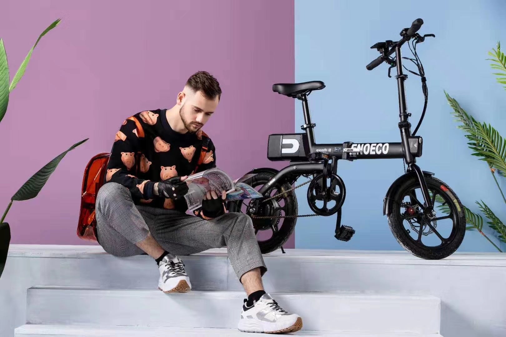 軽量コンパクト収納を実現！折りたたみ式電動アシスト自転車「ENOECO