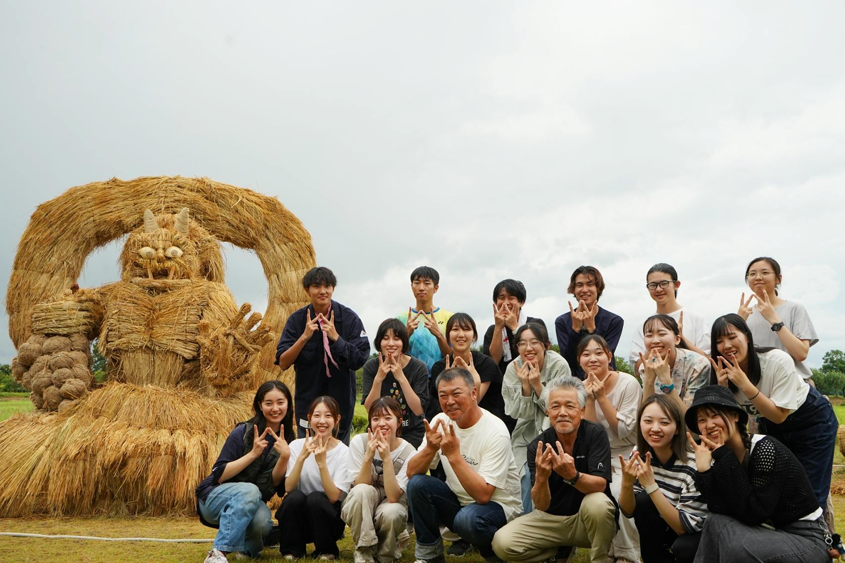 上堰潟公園での集合写真