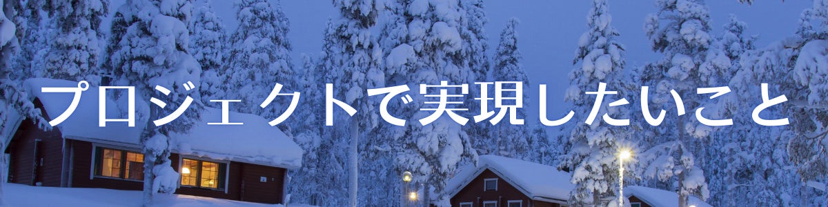 プロジェクトで実現したいこと