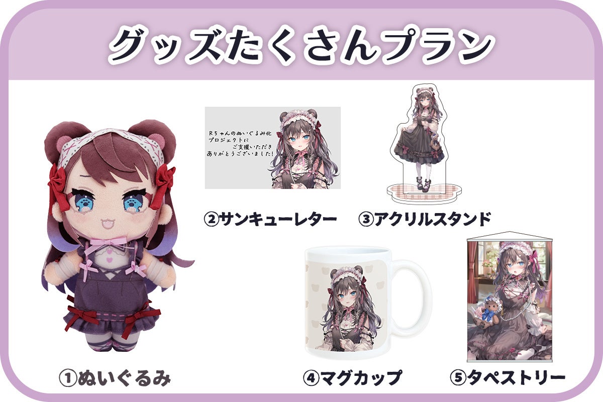 ももこ氏オリジナルキャラクター「Rちゃん」のぬいぐるみ化