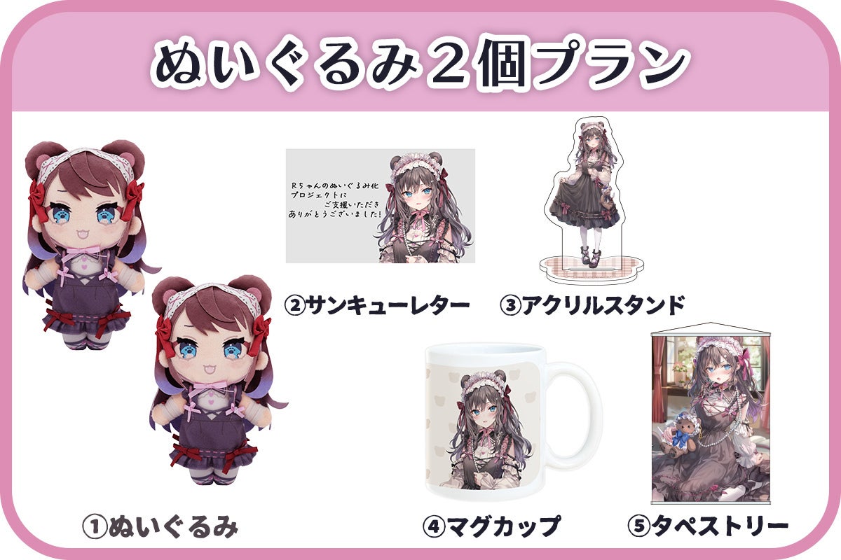 ももこ氏オリジナルキャラクター「Rちゃん」のぬいぐるみ化