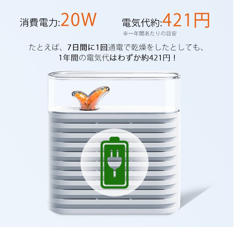 お気にいる 半永久的に繰り返し使える 面白いほどグングン吸湿 乾燥スタンド付属 除湿機 速達メール便