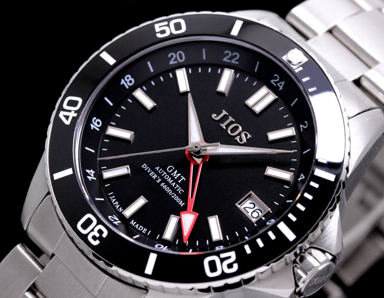 GMT×200m防水】ハイスペック日本製自動巻き腕時計！地方発