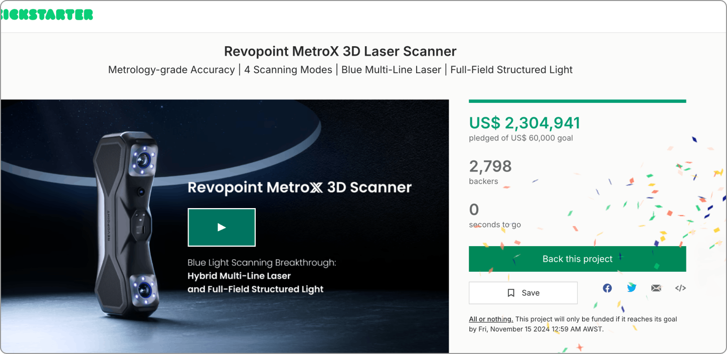 Revopoint MetroX 3Dスキャナー :レーザースキャンニングを革新 Revopoint MetroX 3Dスキャナー :レーザースキャンニングを革新