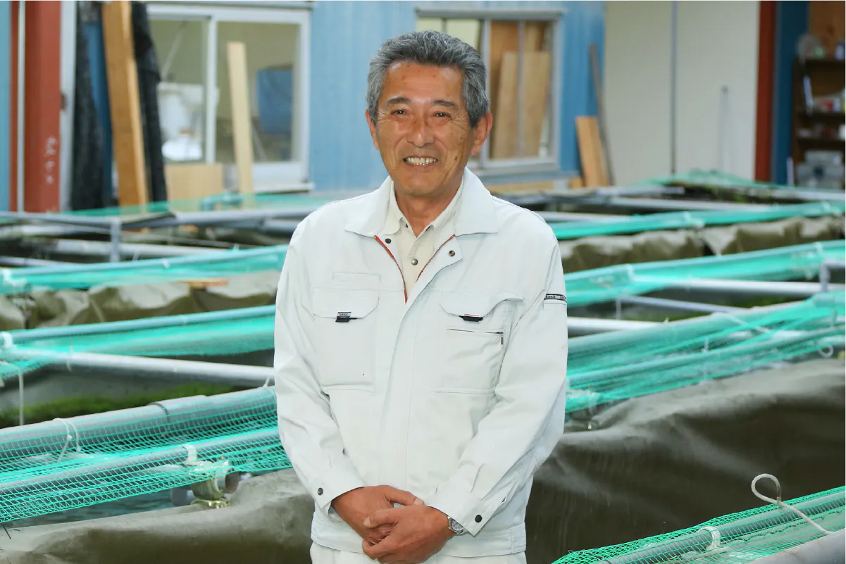 茨城県桜川市でチョウザメ養殖・加工を行っています「有限会社つくばチョウザメ産業」の代表 白田(はくた)正男と申します。