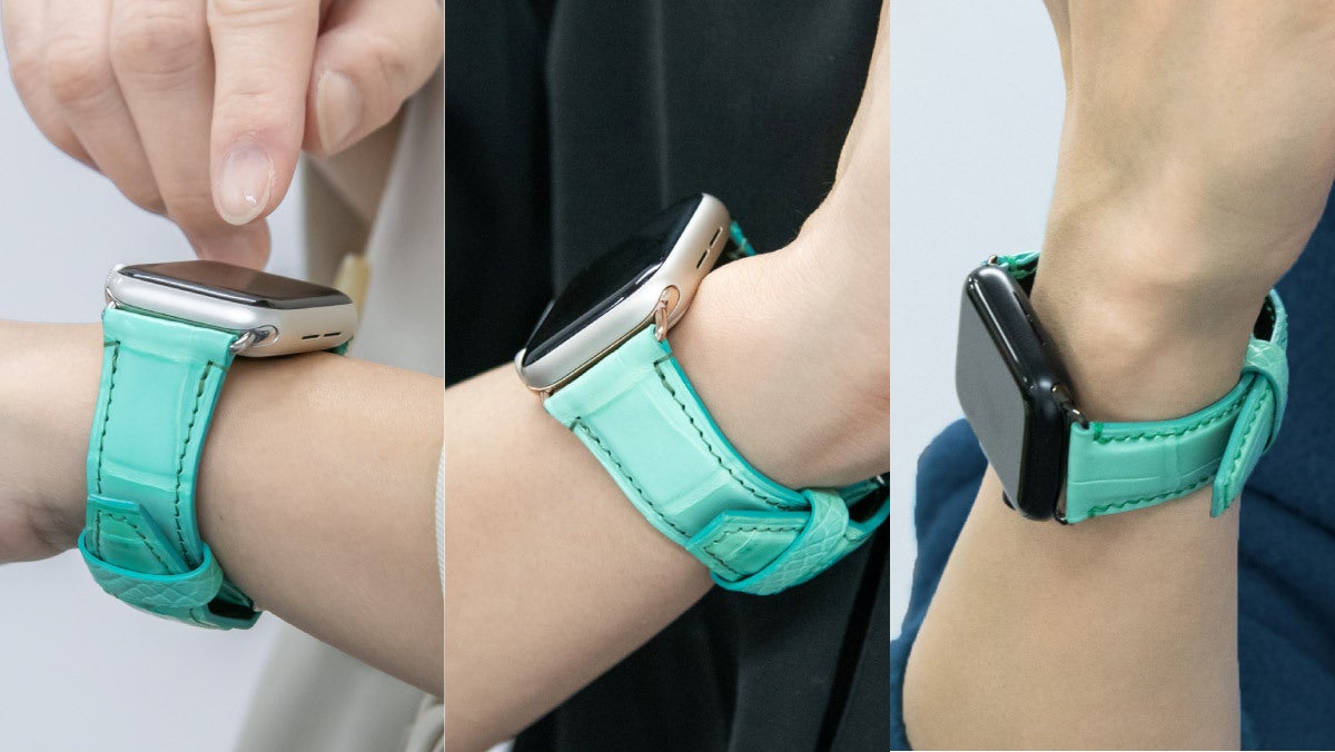 大人のApple Watchバンド】革職人がシャイニークロコダイルで製作