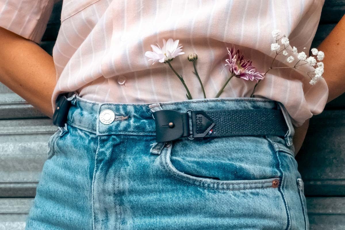 両端のストラップを互いに留める方法のイメージ