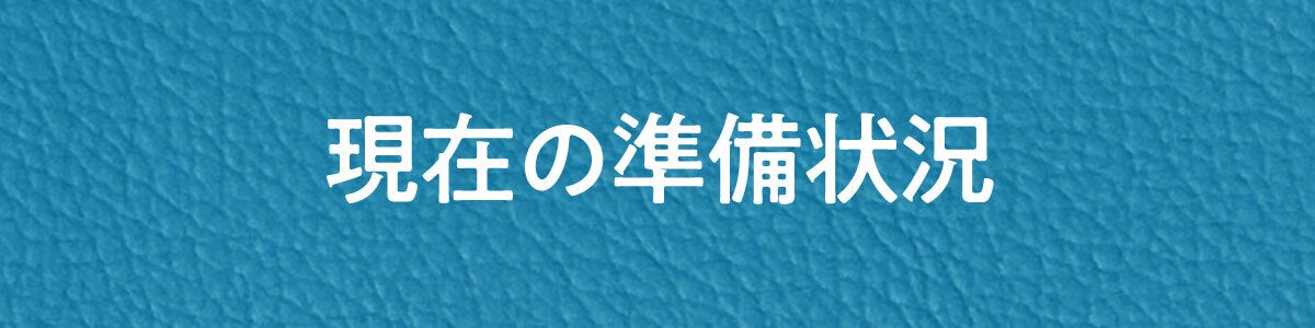 現在の準備状況