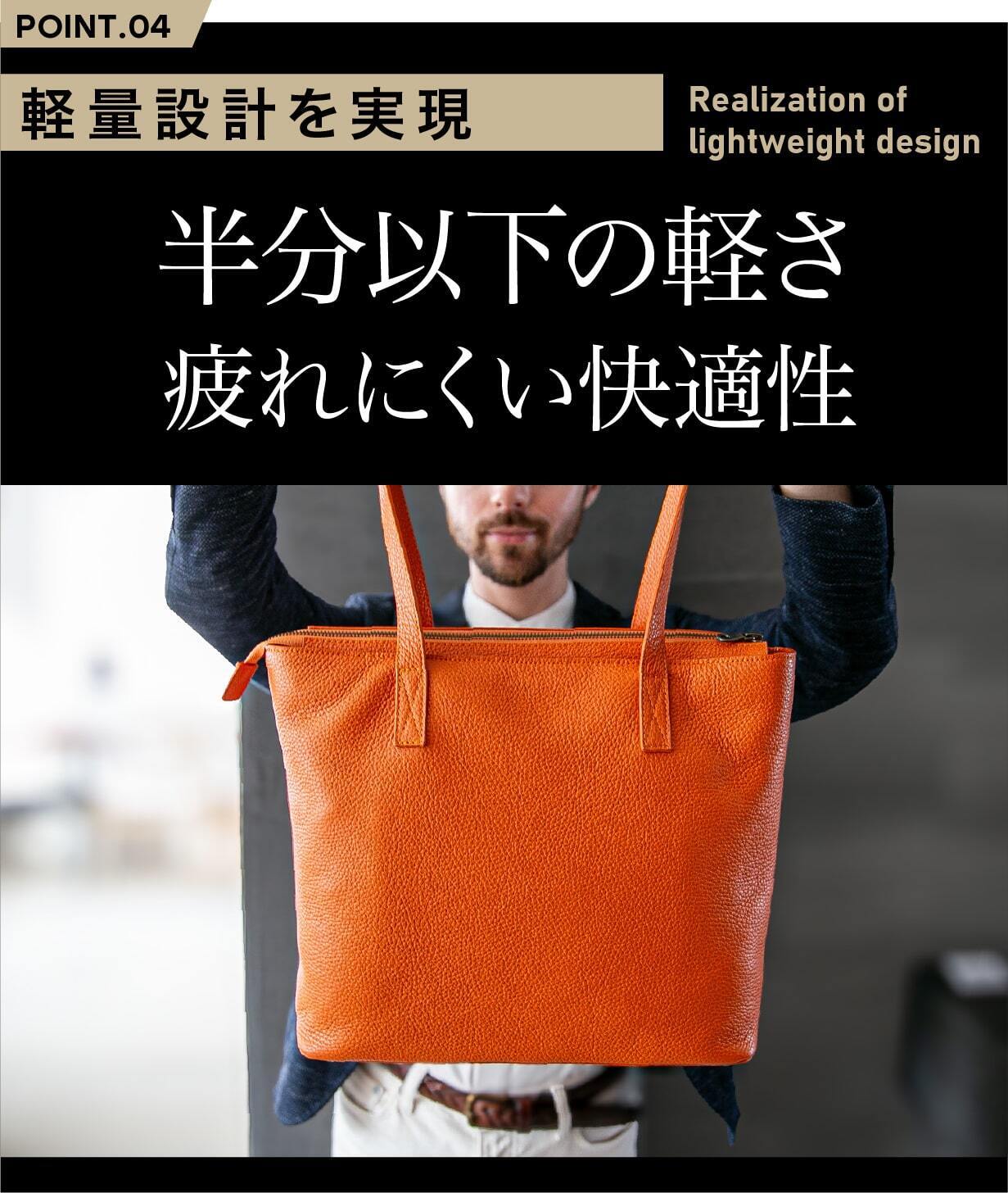 史上最軽量】究極のミニマリズムを追求した大人の艶革トートが登場