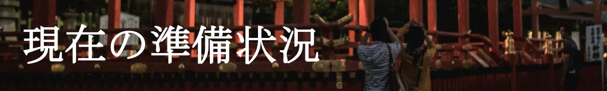 これまでの活動と準備状況