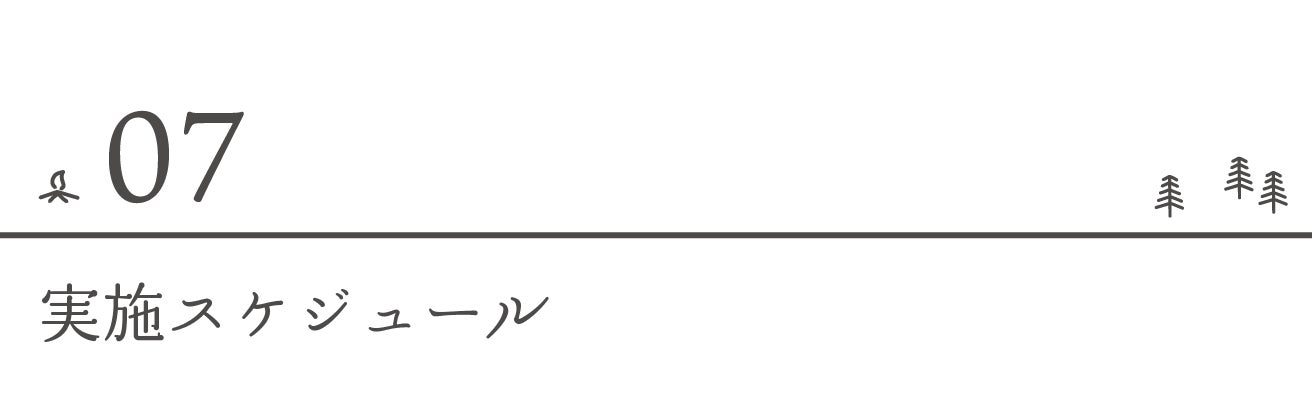 実施スケジュール