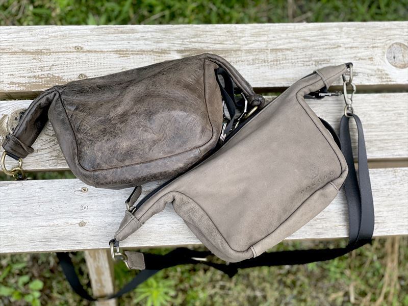 鹿革の経年変化