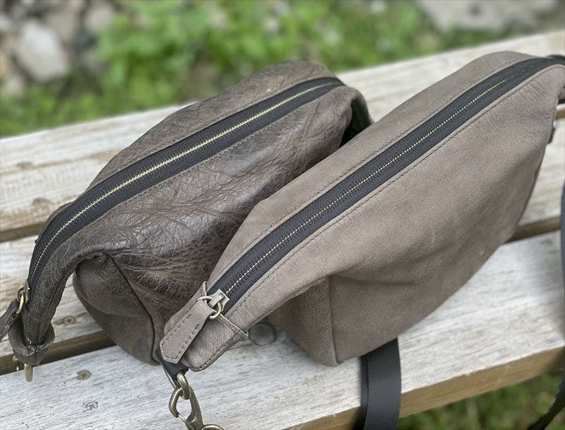 鹿革のエイジング