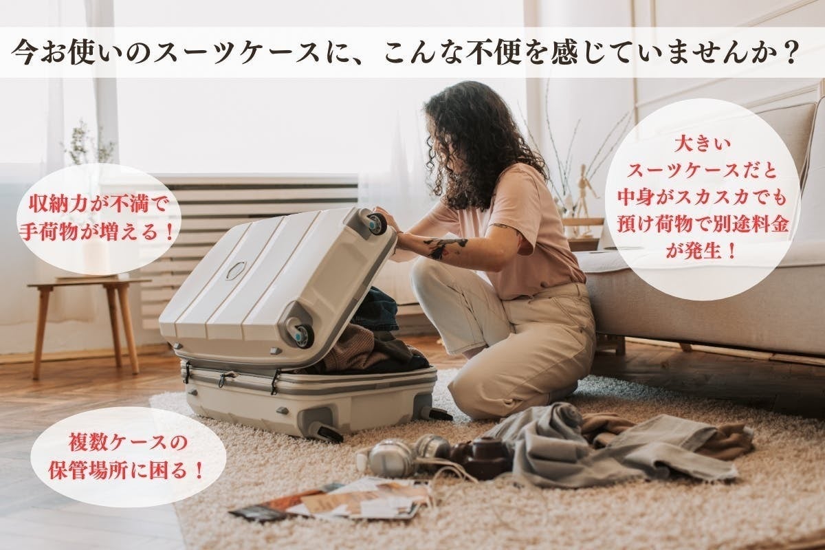サイズ変更可能！旅好きの『欲しい』を詰め込んだ多機能スーツケース