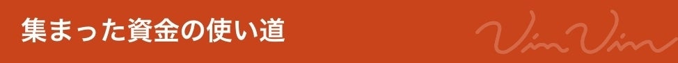 集まった資金の使い道
