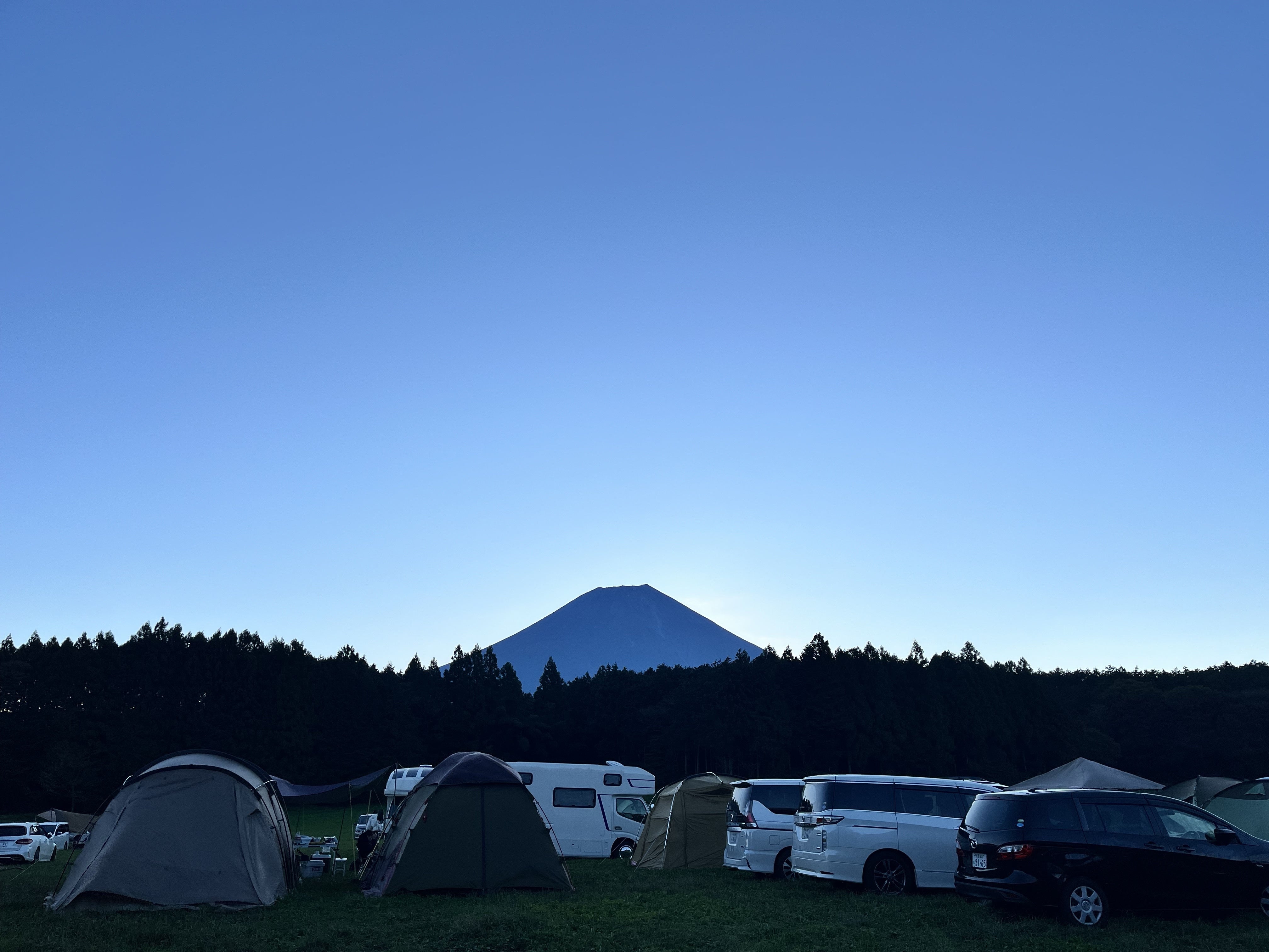 朝の富士山