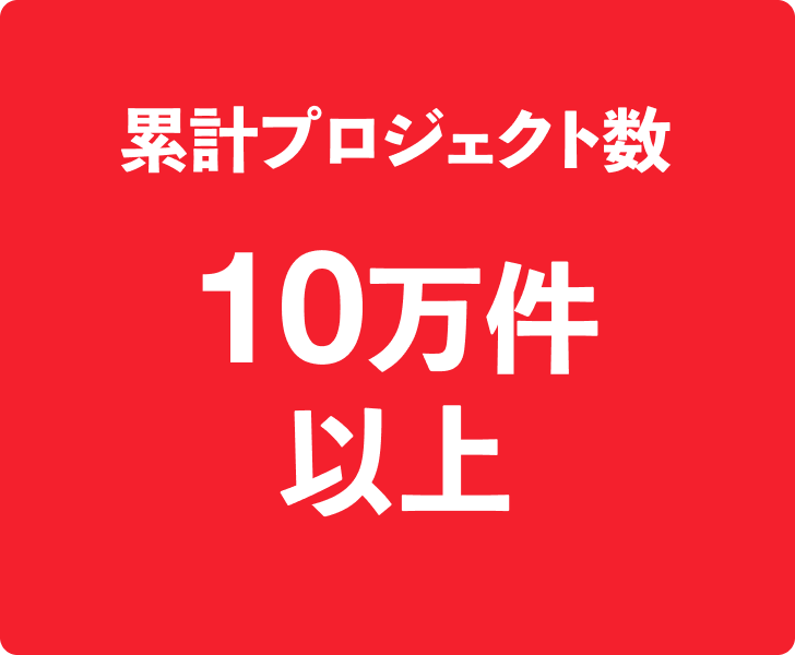 累計プロジェクト数 9.2万件以上