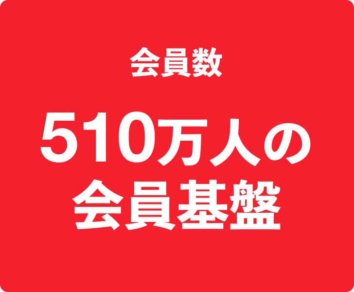 会員数 400万人の会員基盤