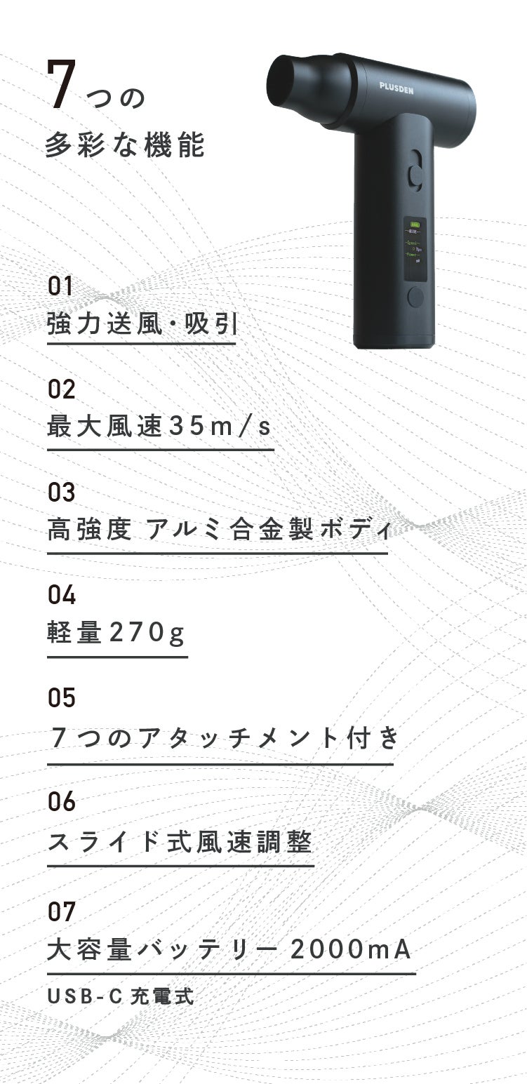 噴射×吸引】スマホサイズで風速35m/s。デスクに置きたい2in1エア