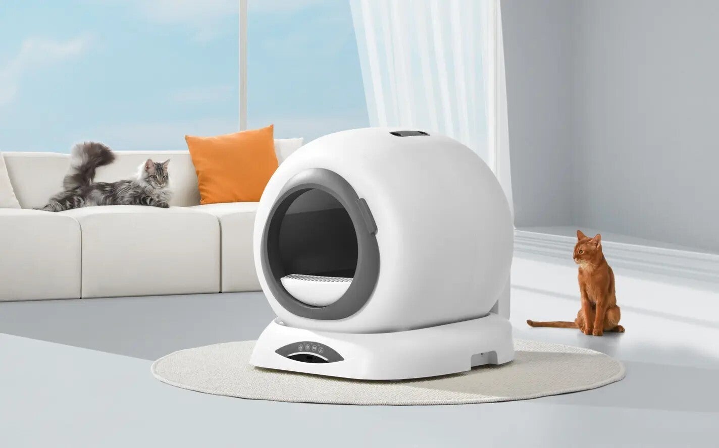 IoTで自動清掃！猫のトイレ革命『Ti+ M』スマートトイレ登場！清潔で