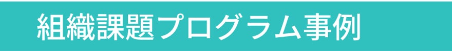 組織課題プログラム事例