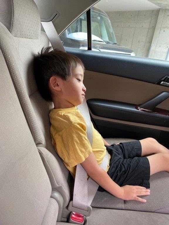 110センチ　後部座席