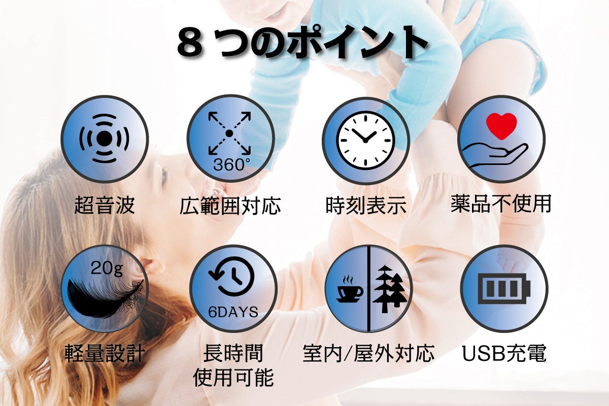 【ゲチェナ 】その他の方は購入ご遠慮下さい。 どこでも引っ掛け/いや～な虫を超音波で撃退！充電式 蚊よけ。化学薬品