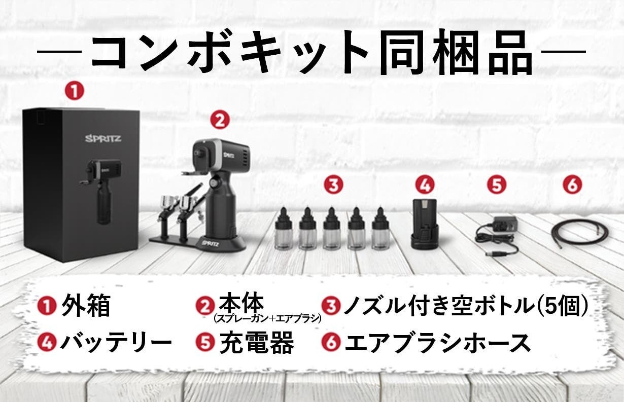 塗装の手間ゼロへ！5秒色替え＆スプレーガン兼エアブラシであなたの
