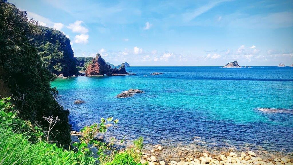 海士町にある明屋海岸から見た風景