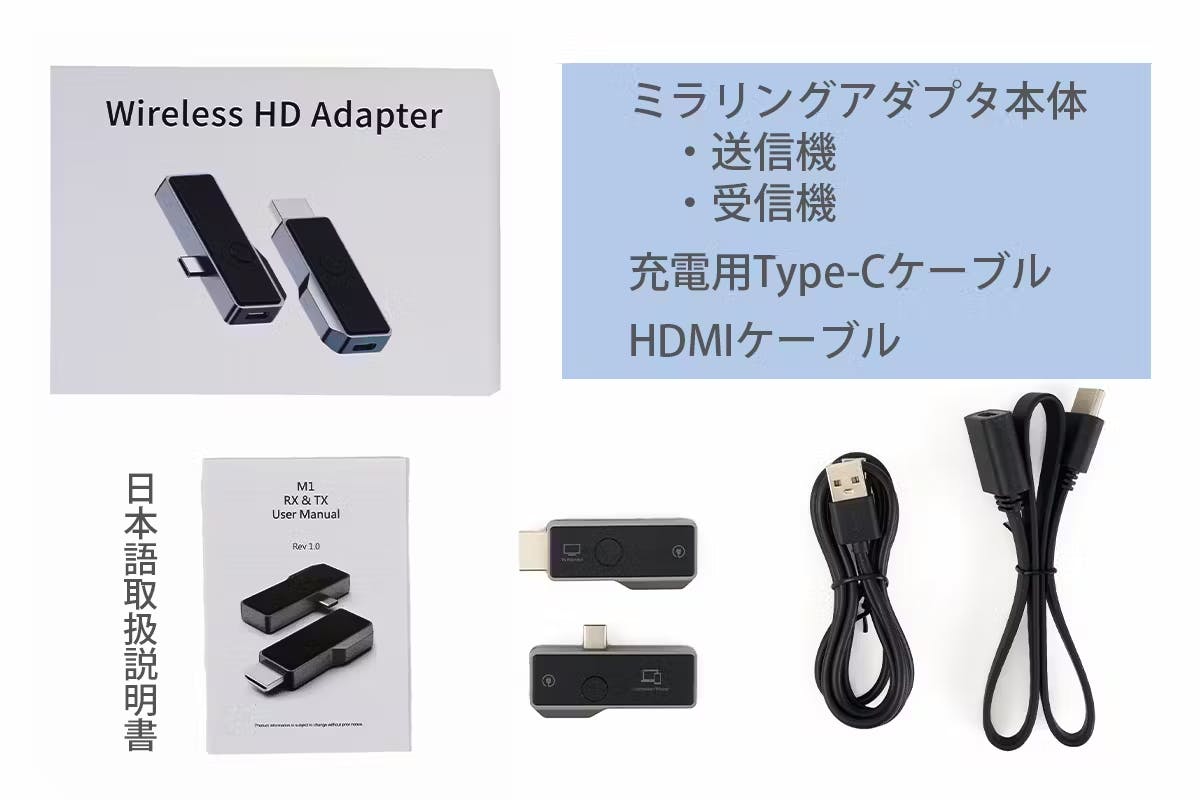 簡単挿すだけ！配線・設定・Wi-Fi不要のミラーリング転送ミニアダプター