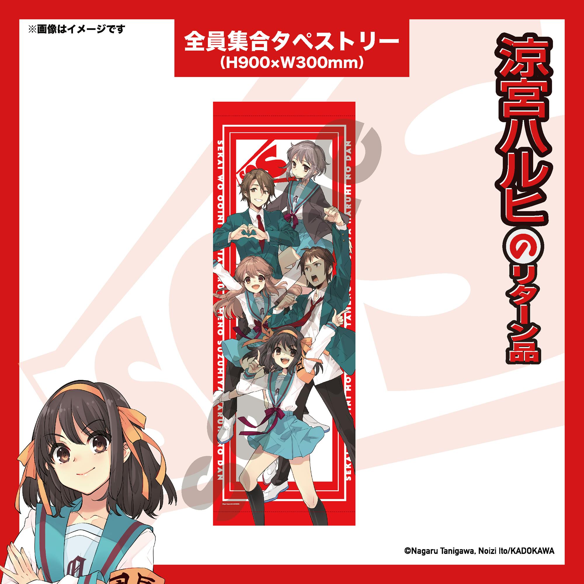 涼宮ハルヒ クラウドファンディング 長門コース 等身大タペストリー