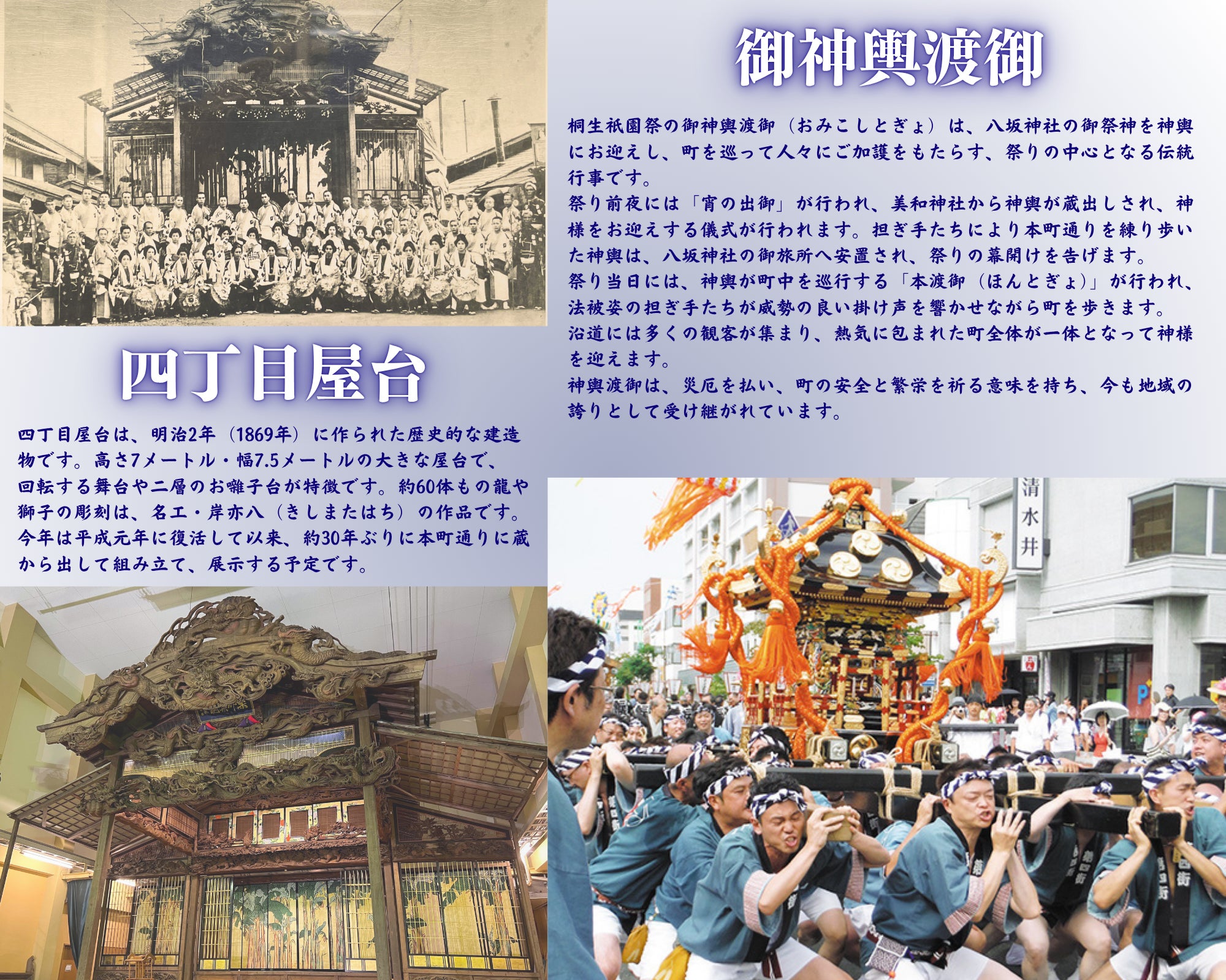 桐生祇園祭　御神輿渡御