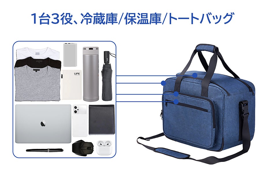 5~55度まで冷蔵・保温が可能！ペルチェ素子採用の折りたためる保温保冷