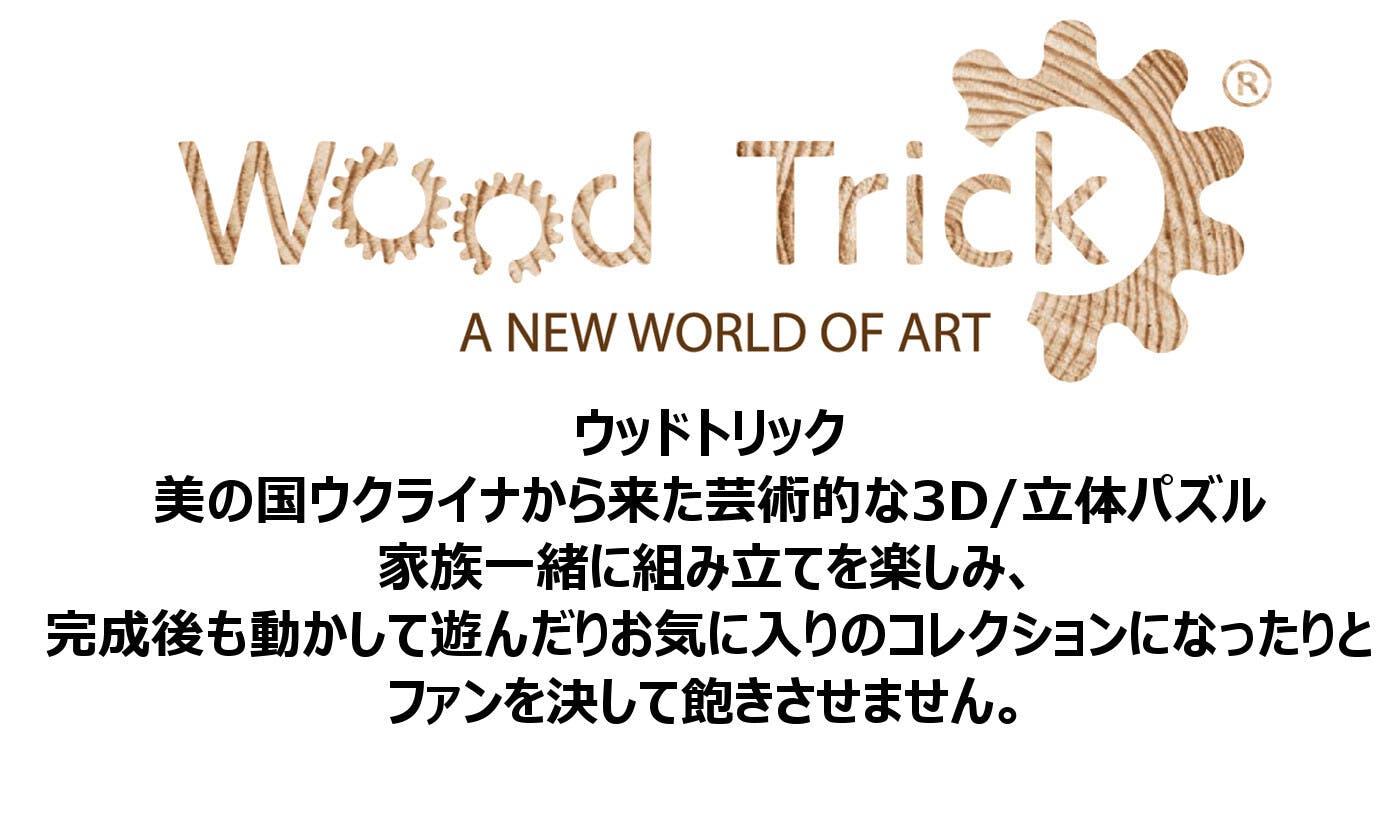 ウクライナから上陸した精巧で美しくカッコイイ木製3Dパズル！組立後は