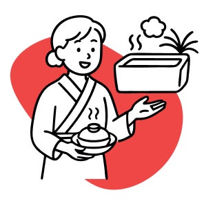 料理やお風呂の魅力発信