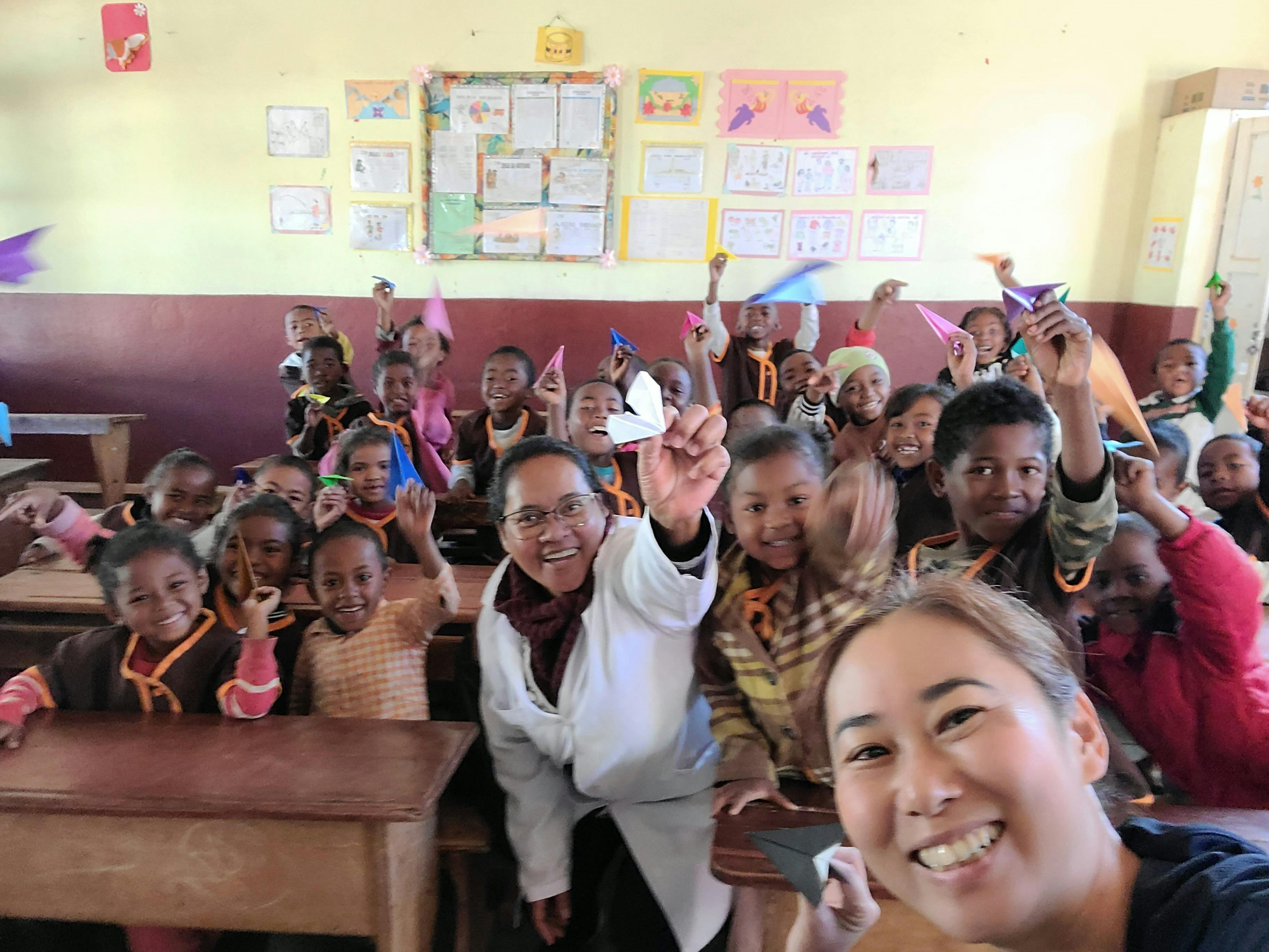 マダガスカルの公立小学校の様子