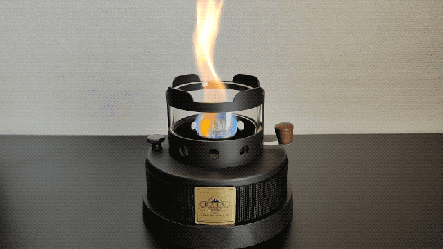 アルコールストーブ BATU 焚き火 焚火台にもなるアルコールストーブBATU」が予約販売開始
